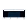 Manhattan Comfort Rockefeller 62.99 TV Stand, Tatiana Midnight Blue 130GMC4